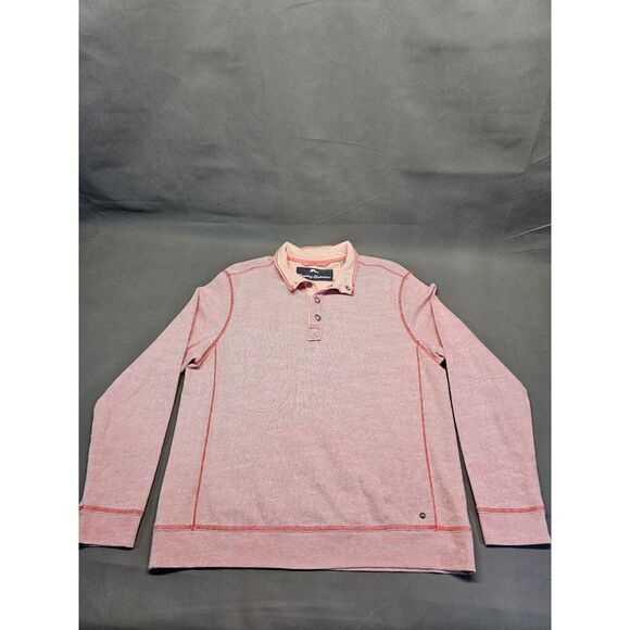 Tommy Bahama Ocean Mist Snap-Mock‎ Mens Sweatshirt Size Medium - Picture 1 of 10